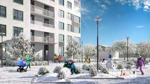 Студия квартира, строящийся дом, 35м2, 11/16 этаж